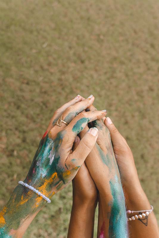 Hands Holding Therapy Support Online