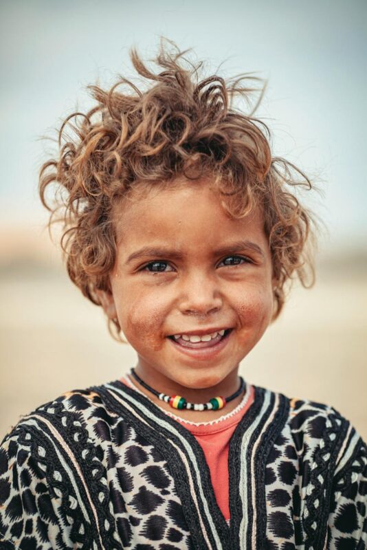 Cute Native Australian Child Giving Beautiful Toothy Smile