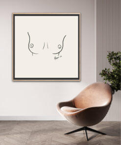 Breasts Portrait Art